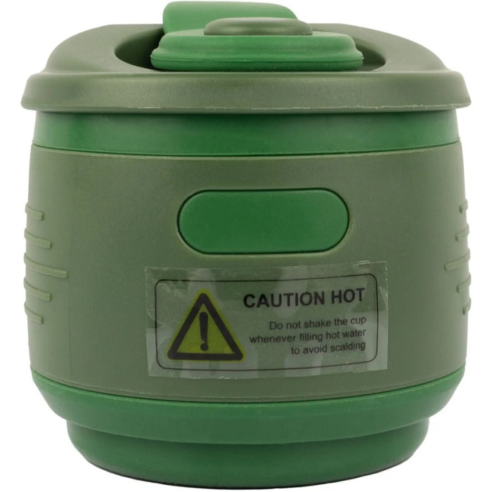 Кухоль складаний силіконовий з кришкою Tramp 350ml olive (UTRC-082-olive)