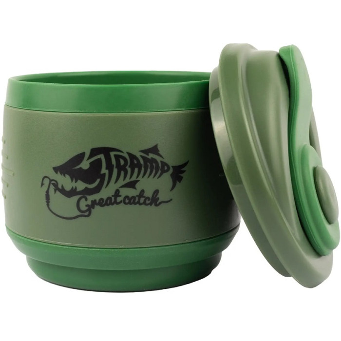 Кухоль складаний силіконовий з кришкою Tramp 350ml olive (UTRC-082-olive)