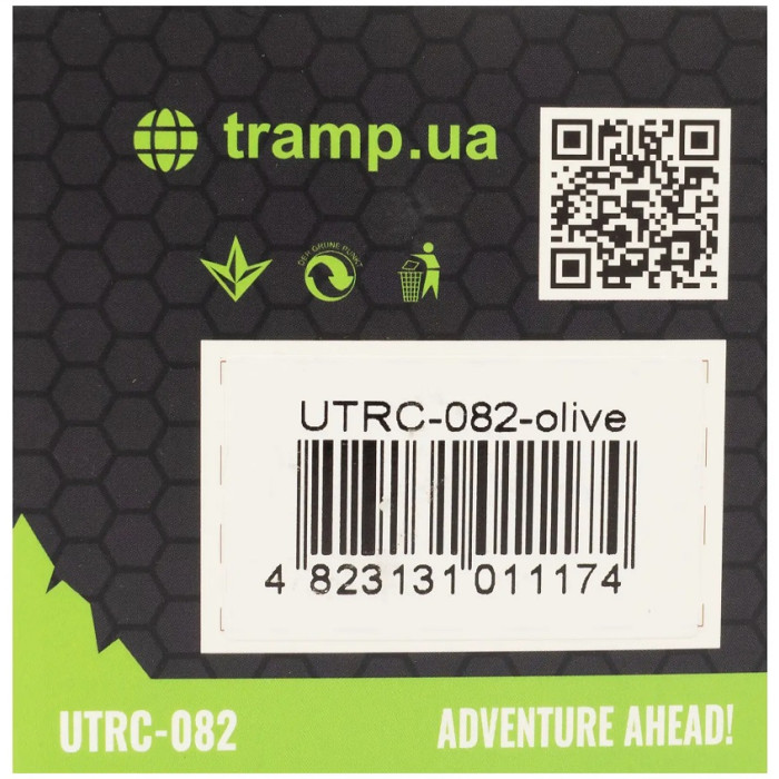 Кухоль складаний силіконовий з кришкою Tramp 350ml olive (UTRC-082-olive)