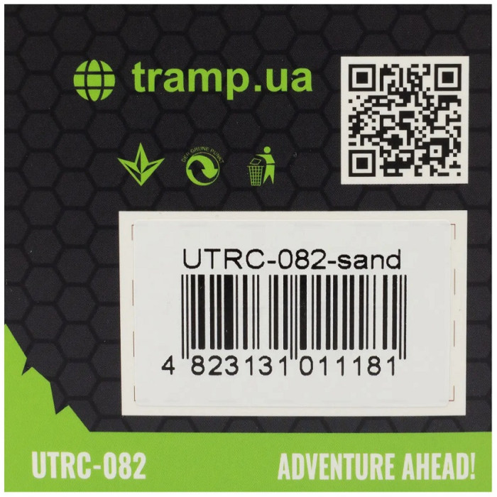 Кружка складная силиконовая с крышкой Tramp 350ml sand (UTRC-082-sand)