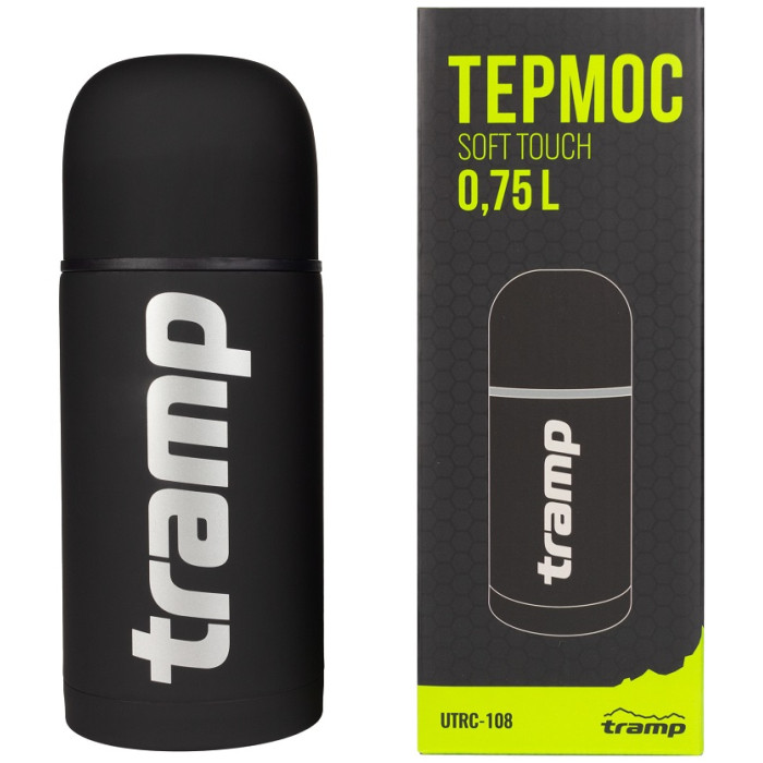 Термос Tramp Soft Touch 0.75L black (UTRC-108-black)