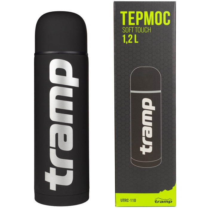 Термос Tramp Soft Touch 1.2L black (UTRC-110-black)