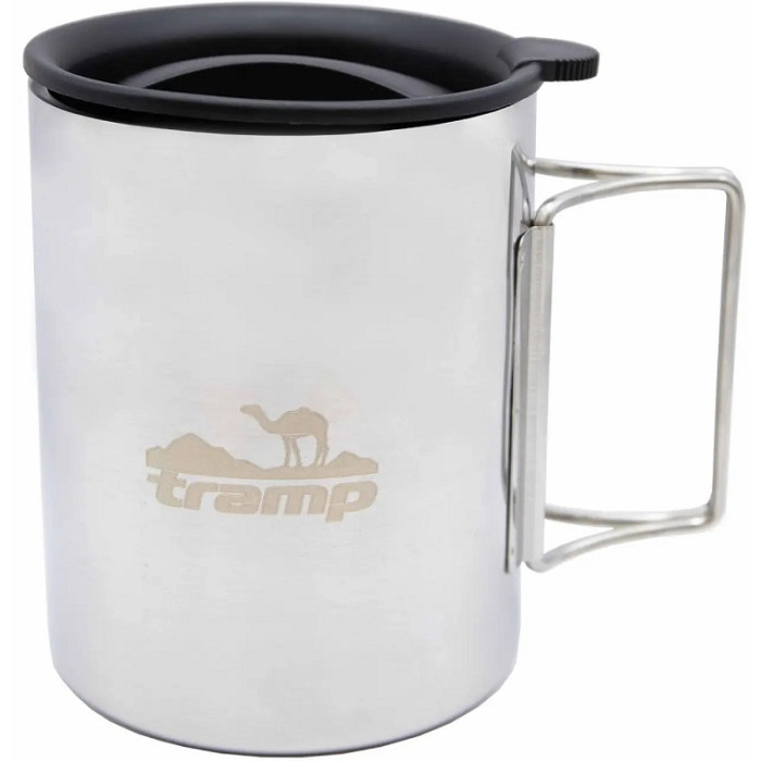 Термокружка со складными ручками и поилкой Tramp 500ml (UTRC-142-metal)