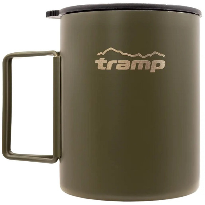 Термокухоль зі складаними ручками та поїлкою Tramp 500ml olive (UTRC-142-olive)