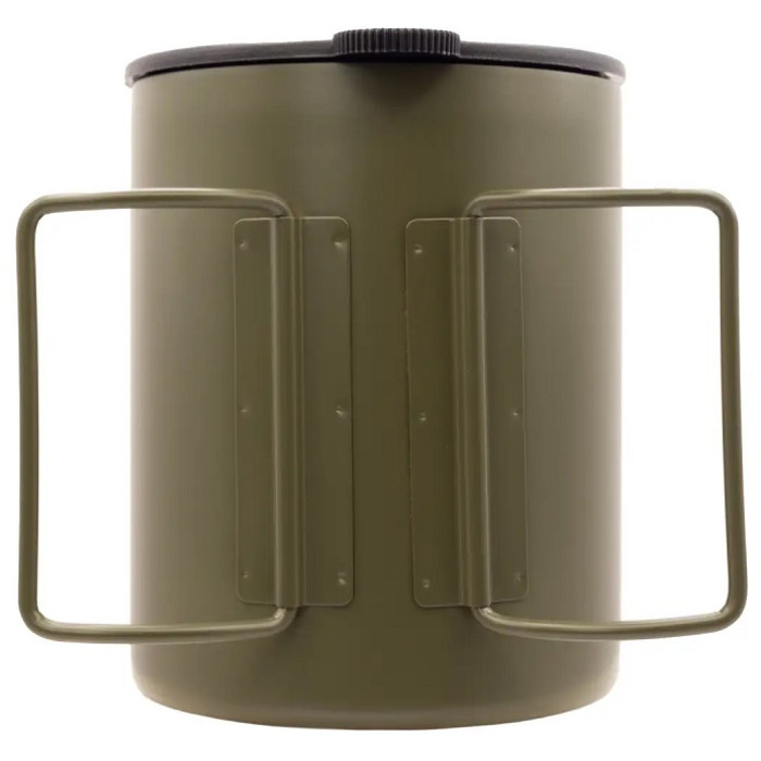 Термокухоль зі складаними ручками та поїлкою Tramp 500ml olive (UTRC-142-olive)