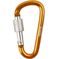 Набір карабінів алюмінієвих з муфтою (10 шт) Tramp 6 cm orange (UTRA-307-orange)
