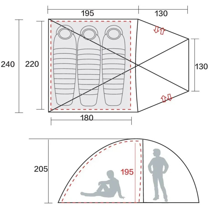 Намет Tramp Bell 3 (V3) sand (UTRT-107-sand)