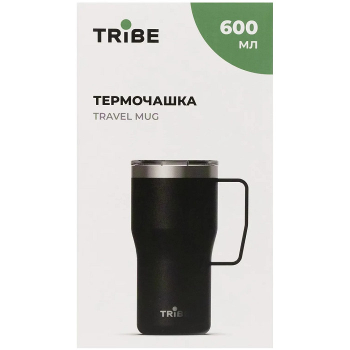 Термочашка Tribe Travel Mug 600ml black (T-FA-0034-black)