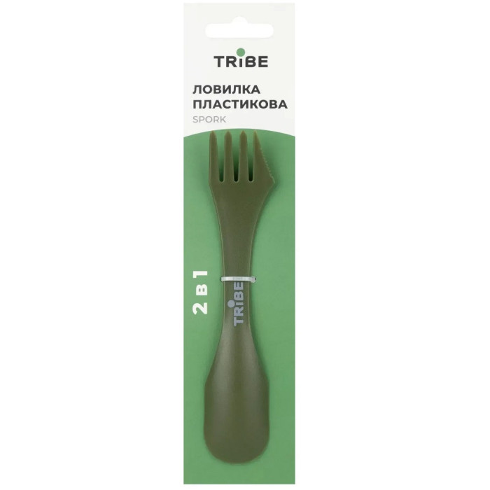 Ловилка пластиковая Tribe Spork T-FC-0031, olive (T-FC-0031-olive)