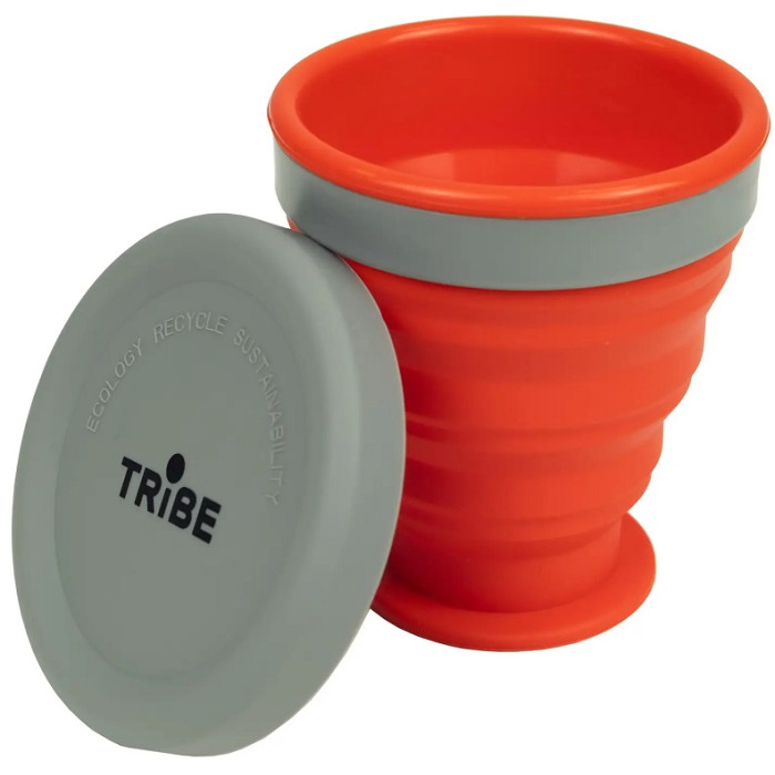 Стакан складаний силіконовий Tribe T-FF-0001 200ml, terracota (T-FF-0001-terracota)