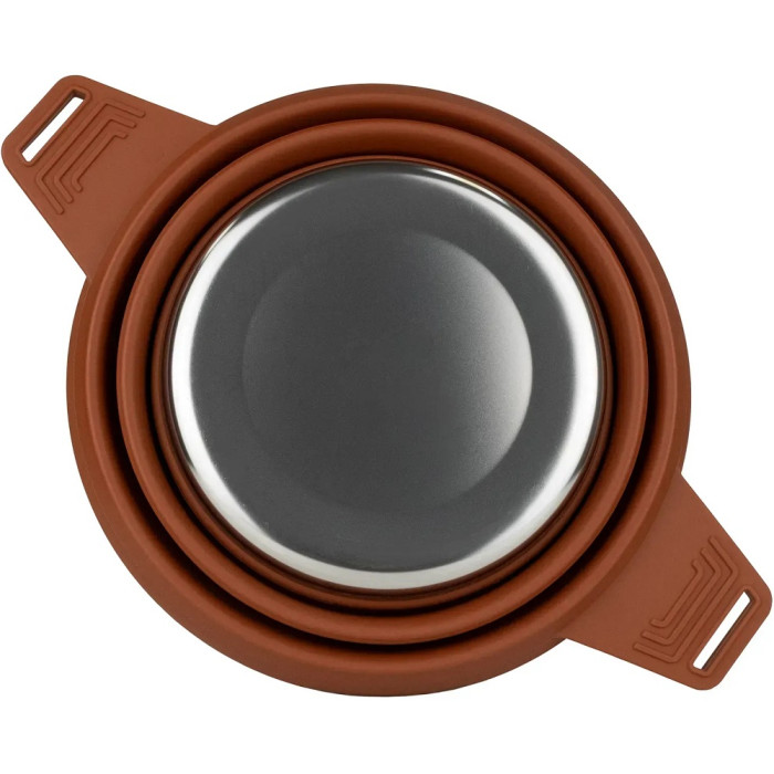 Каструля силіконова Tribe Collapsible Pot 2.5L, brown (T-FF-0025-brown)