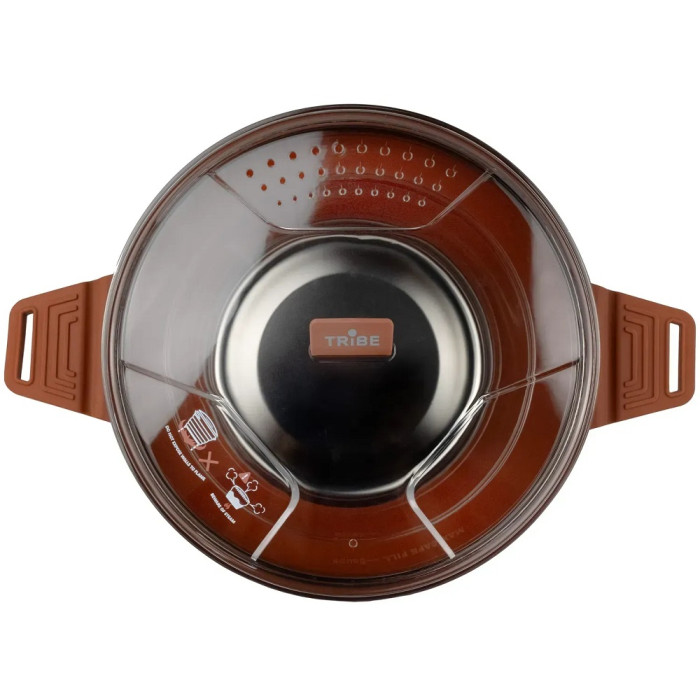 Каструля силіконова Tribe Collapsible Pot 2.5L, brown (T-FF-0025-brown)