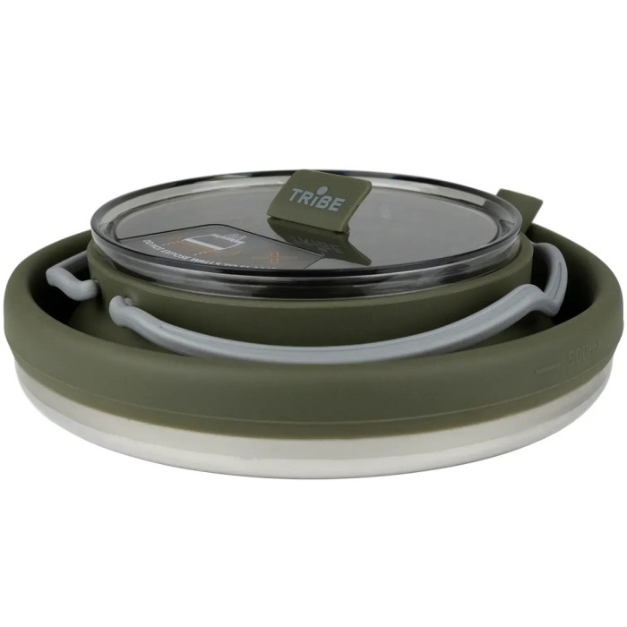 Чайник силіконовий Tribe Collapsible Kettle 1.5L, olive (T-FF-0026-olive)