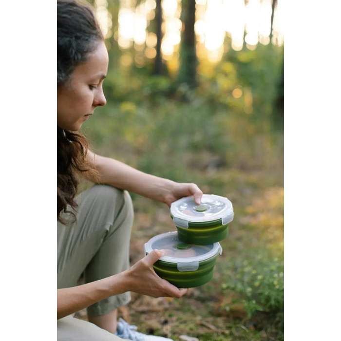 Контейнер силиконовый Tribe Bowl Container 550ml, olive (T-FF-0045-olive)
