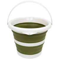 Ведро складное силиконовое Tribe Water Bucket 5 л, olive (T-FJ-0047-olive)