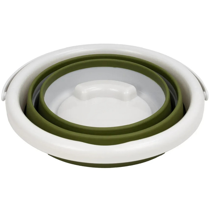 Ведро складное силиконовое Tribe Water Bucket 5 л, olive (T-FJ-0047-olive)