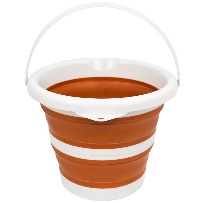 Ведро складное силиконовое Tribe Water Bucket 5 л, terracota (T-FJ-0047-terracota)