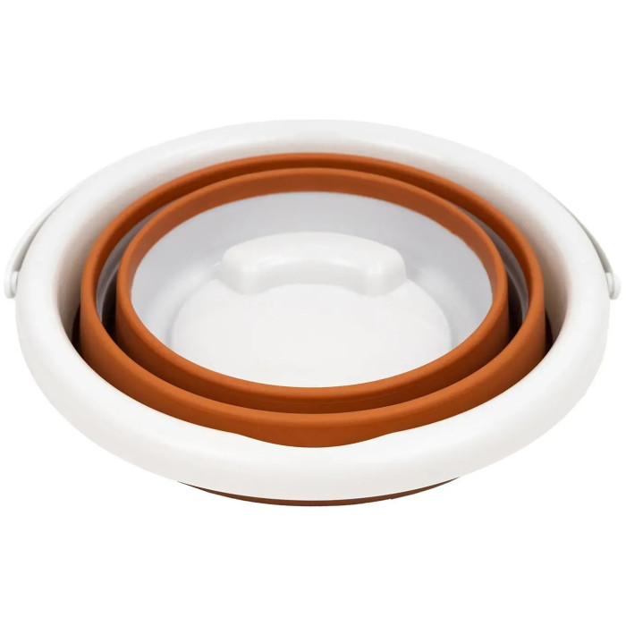 Ведро складное силиконовое Tribe Water Bucket 5 л, terracota (T-FJ-0047-terracota)