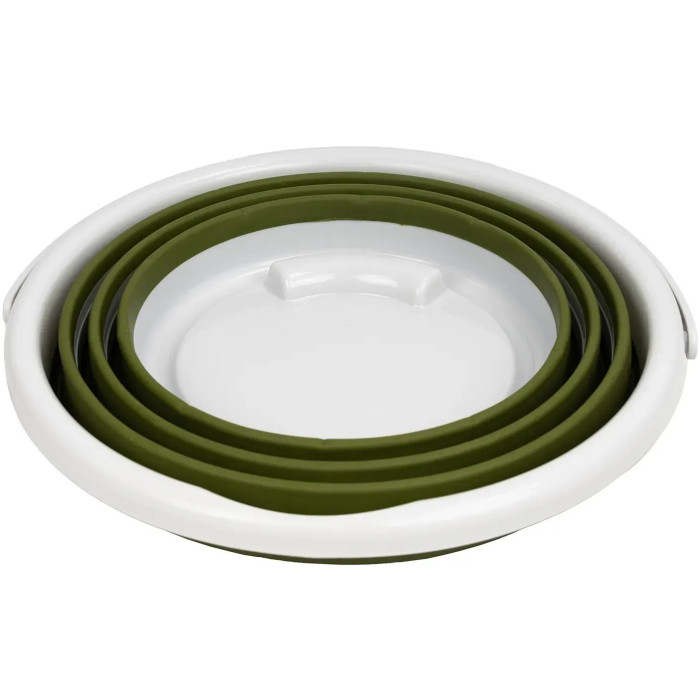 Ведро складное силиконовое Tribe Water Bucket 10 л, olive (T-FJ-0048-olive)