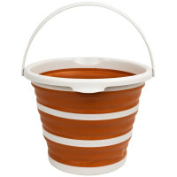 Ведро складное силиконовое Tribe Water Bucket 10 л, terracota (T-FJ-0048-terracota)