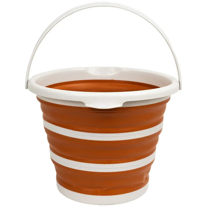 Ведро складное силиконовое Tribe Water Bucket 10 л, terracota (T-FJ-0048-terracota)