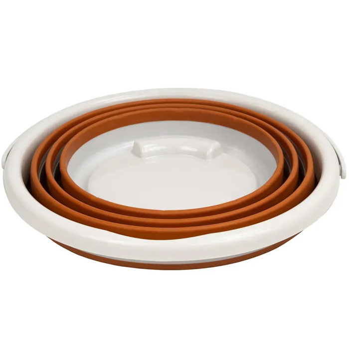Ведро складное силиконовое Tribe Water Bucket 10 л, terracota (T-FJ-0048-terracota)