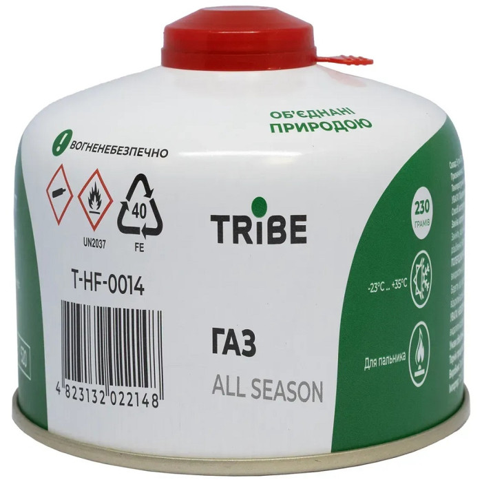 Картридж газовий Tribe різьбовий 230 г (T-HF-0014)