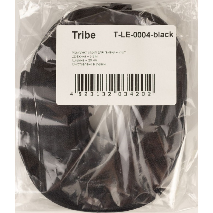 Комплект строп для гамака Tribe black (T-LE-0004-black)
