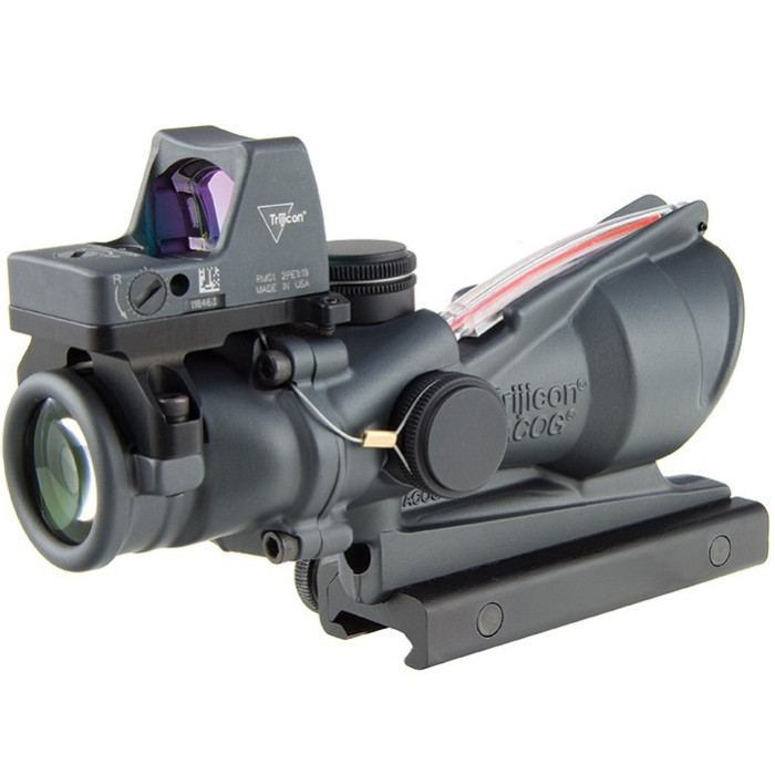 Комплект приціл оптичний і приціл коліматорний Trijicon ACOG 4x32 BAC + RMR 3.25 МОА Gray (TA31-D-100568)