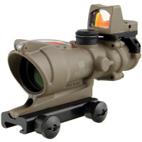Комплект прицел оптический и прицел коллиматорный Trijicon ACOG 4x32 BAC + RMR 3.25 МОА FDE (TA31-D-100570)