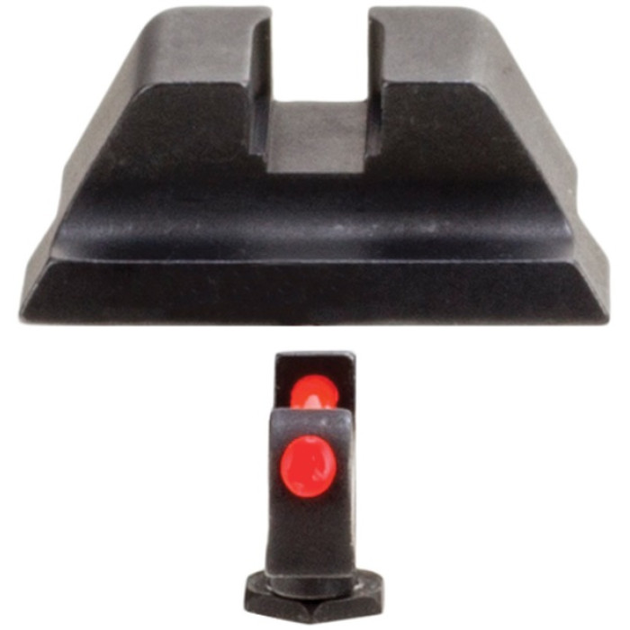 Мушка + цілик Trijicon Fiber Set Red для пістолетів Glock 9mm/.40 (крім MOS) (GL701-C-601023)