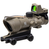Комплект приціл оптичний і приціл коліматорний Trijicon ACOG 4x32 BAC + RMR 3.25 МОА FDE (TA31-D-100716)