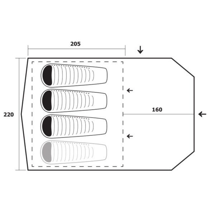 Намет Trimm Eagle sand (001.009.0079)