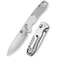 Нож складной Trivisa Dragonfly Ultra-O, M390, титан, серебристый (JM03-OT-M)