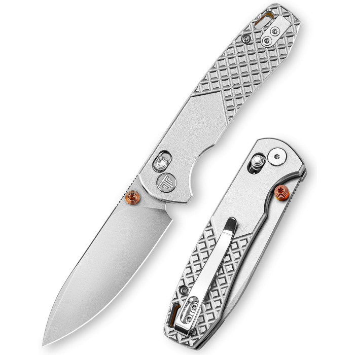 Нож складной Trivisa Dragonfly Ultra-O, M390, титан, серебристый (JM03-OT-M)
