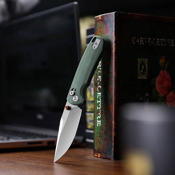 Нож складной Trivisa Butterfly-GM, зеленый, 14C28N, микарта (JM06-GM-14)