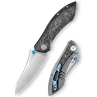 Нож складной Trivisa Rhino-W, черный, M390, карбон (JM08-W-M)