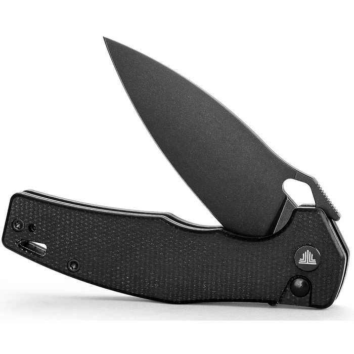 Нож складной Trivisa Corvus-04B, черный, 14C28N, микарта (TY20-BM-14)