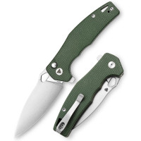 Нож складной Trivisa Corvus-04G, зеленый,14C28N, микарта (TY20-GM-14)