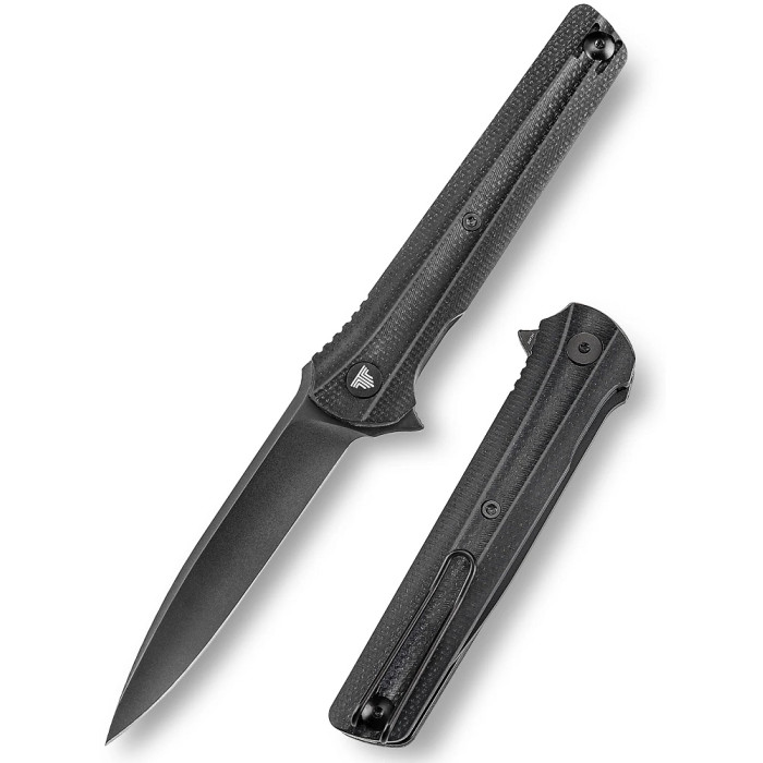 Нож складной Trivisa Seagull-B, черный, 14C28N, микарта (TY28-BM-14)