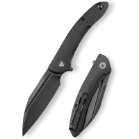 Нож складной Trivisa Cuckoo-BM, черный, 14C28N, микарта (TY30-BM-14)