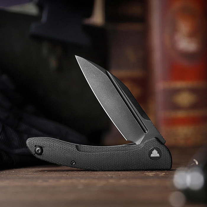 Нож складной Trivisa Cuckoo-BM, черный, 14C28N, микарта (TY30-BM-14)
