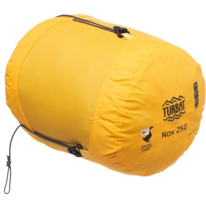 Спальник Turbat NOX 250 grey/cheddar orange - 195 cm (012.005.0395)