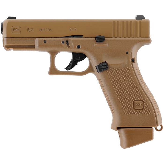 Пневматический страйкбольный пистолет Umarex Glock 19X, кал. 6 мм (2.6435)