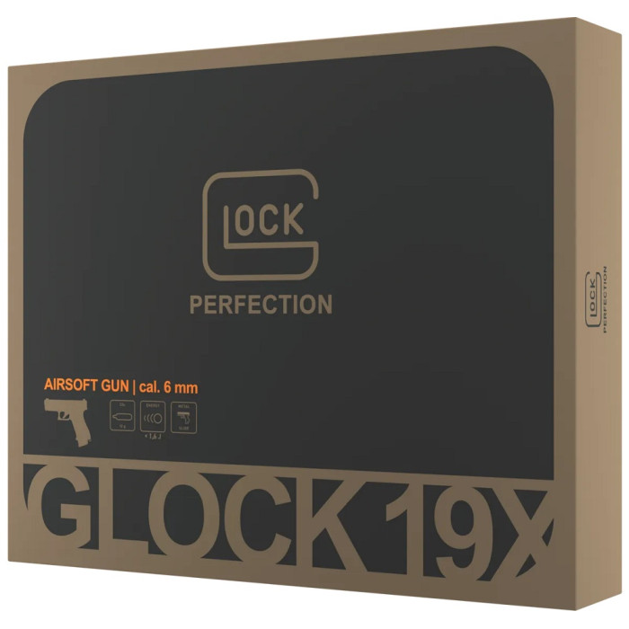 Пневматический страйкбольный пистолет Umarex Glock 19X, кал. 6 мм (2.6435)