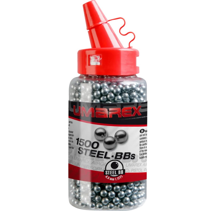 Пульки Umarex Steel BBs 0.35 г, кал.177 (4.5 мм), 1500 шт. (4.1660)