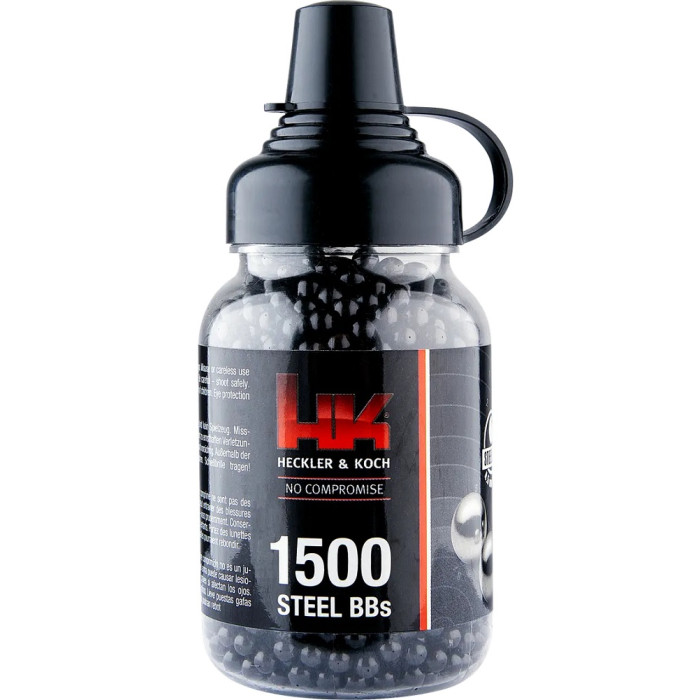 Пульки Umarex Heckler & Koch Steel BBs 0.35 г, кал.177 (4.5 мм), 1500 шт. (4.1700-1)