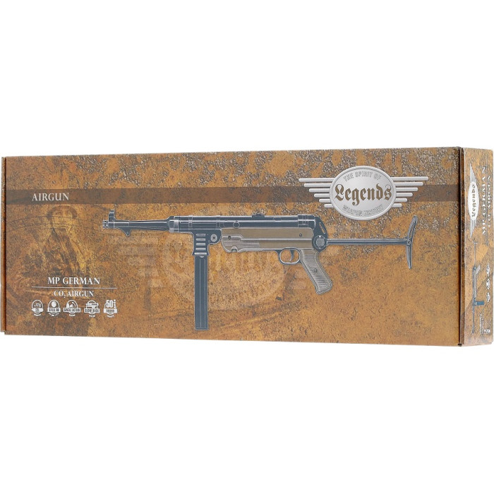 Пневматичний пістолет-кулемет Umarex Legends MP German Blowback кал. 4,5 мм (5.8143)