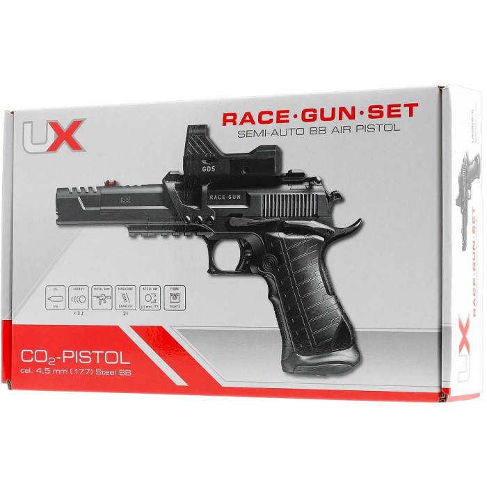 Пневматичний пістолет з прицілом Umarex UX RaceGun Set кал. 4,5 мм (5.8161-1)