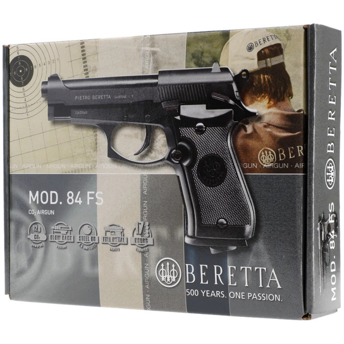 Пневматический пистолет Umarex Beretta MOD. 84 FS Blowback кал. 4,5 мм (с затворной задержкой) (5.8181)
